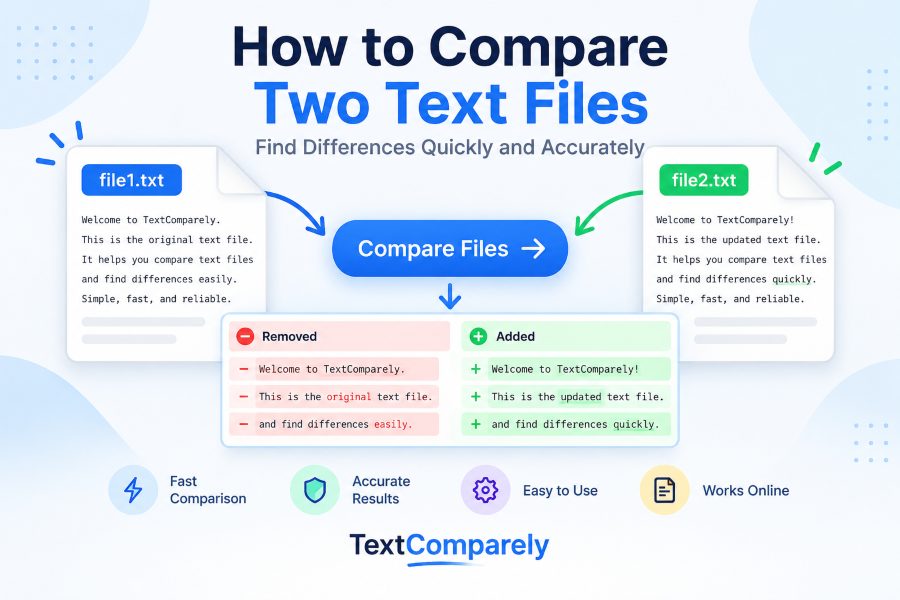 How to Compare Two Text Files Online