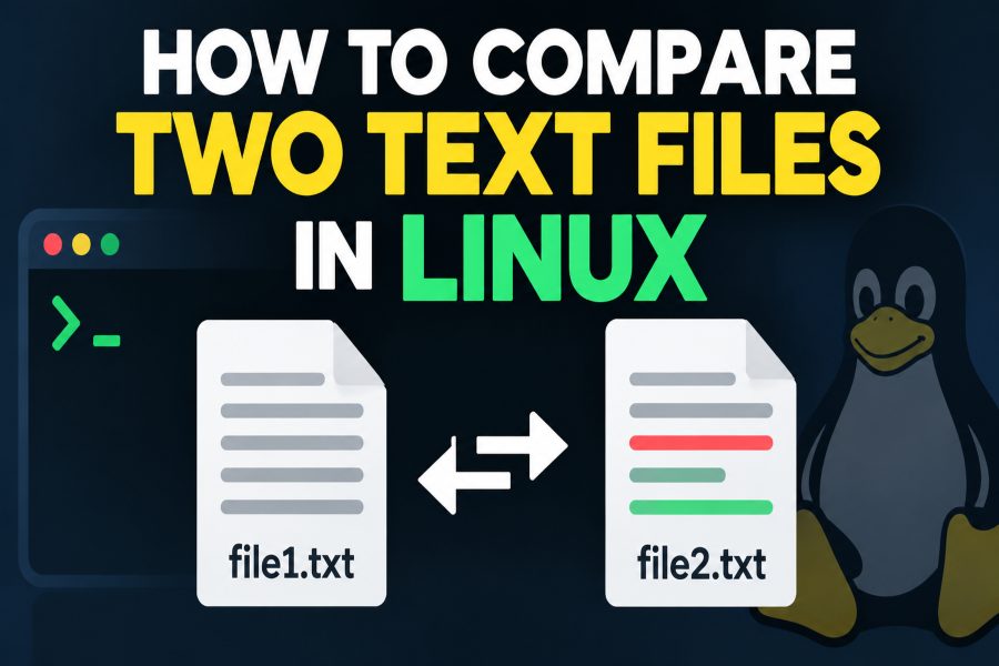 How to Compare Two Text Files in Linux